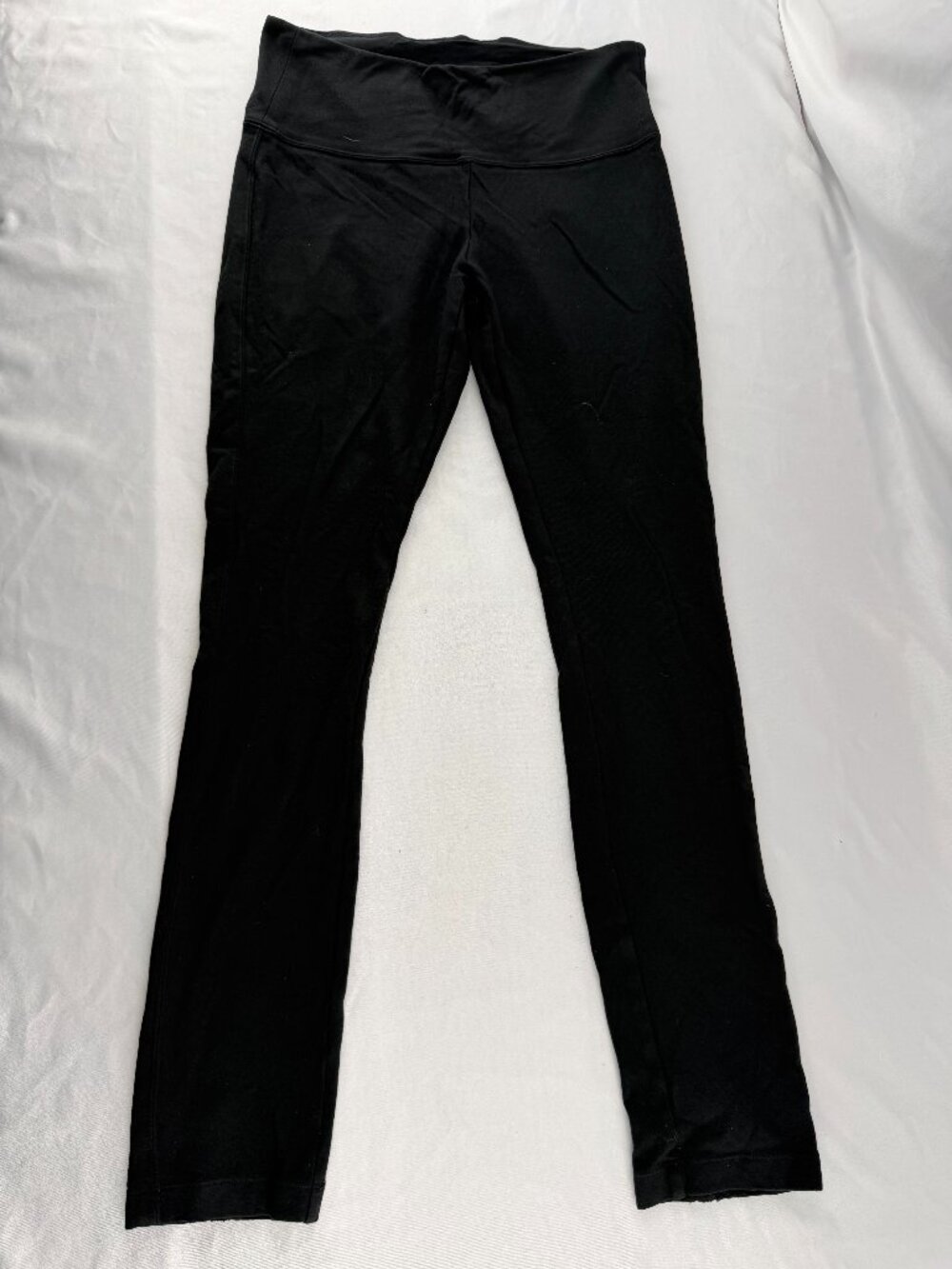 White House Black Market Black Seamed Leggings Pants Stretch Size S